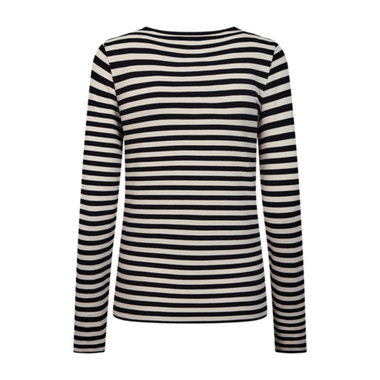 Freequent Liana LS T-Shirt Sort Moonbeam