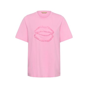 Culture Lippy T-Shirt Lys Pink