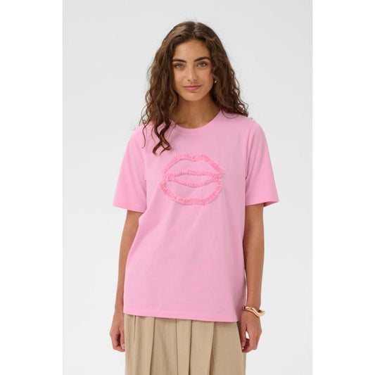Culture Lippy T-Shirt Lys Pink