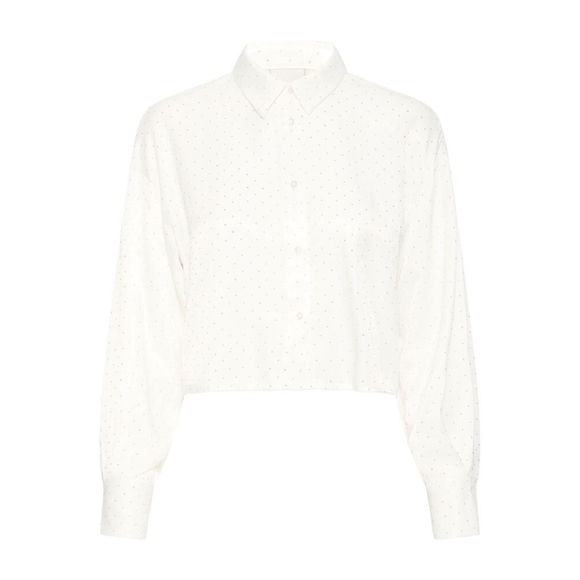 ICHI Lisanne Bluse Offwhite M. "Diamanter"