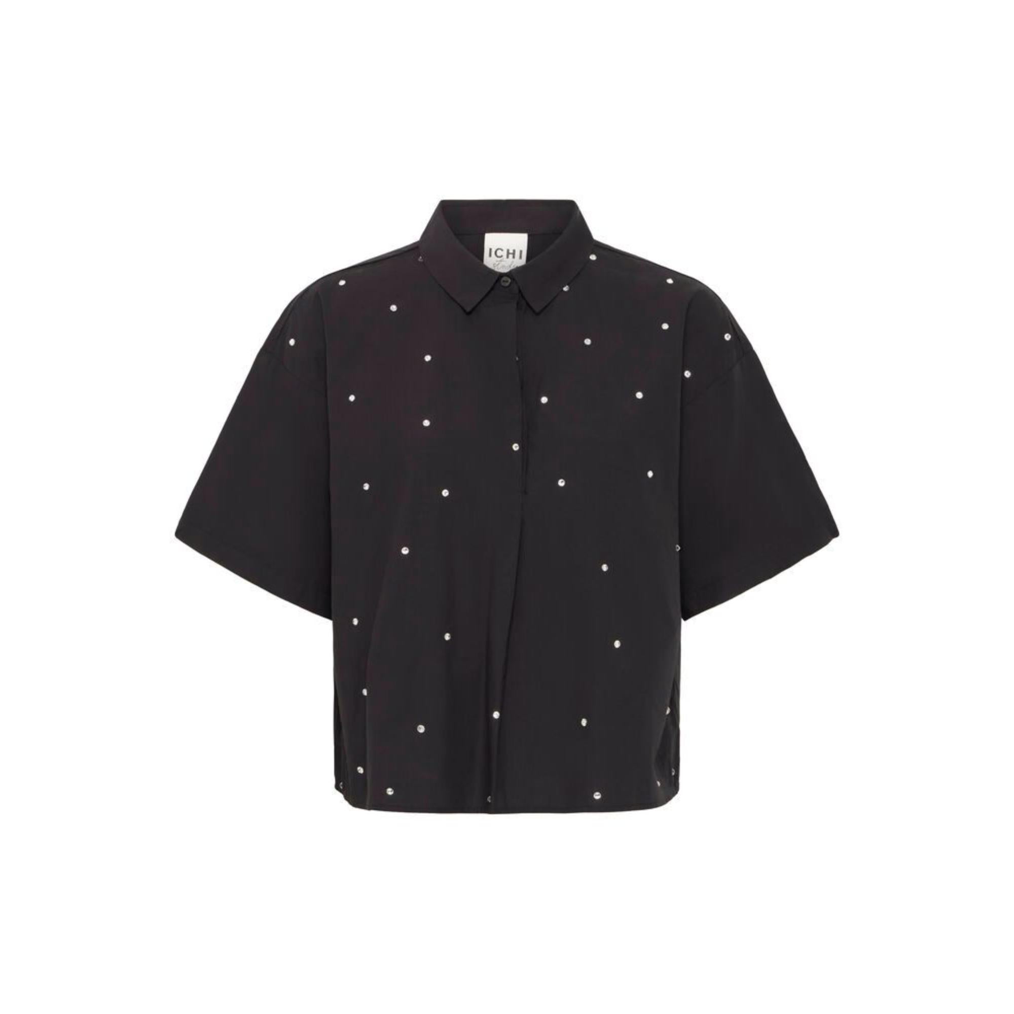 ICHI Lisari Bluse Sort