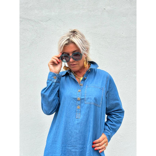 Gaspar Lucca Denim Kjole