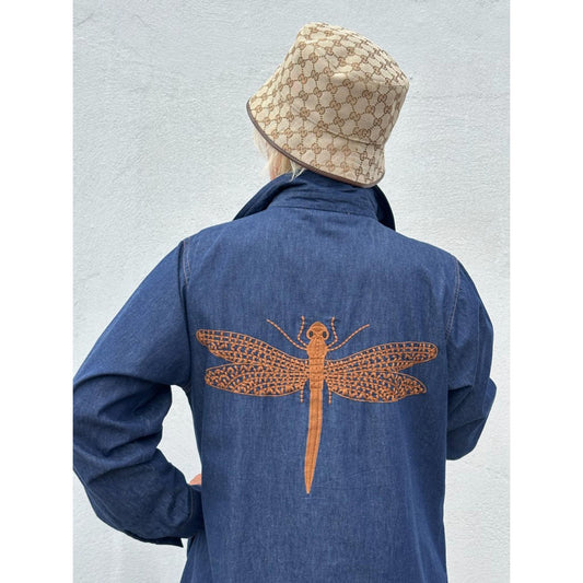 Gaspar Lucca Denim Kjole Dark Blue