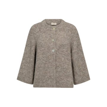 Freequent Lulu Cardigan Dessert Taupe Melange