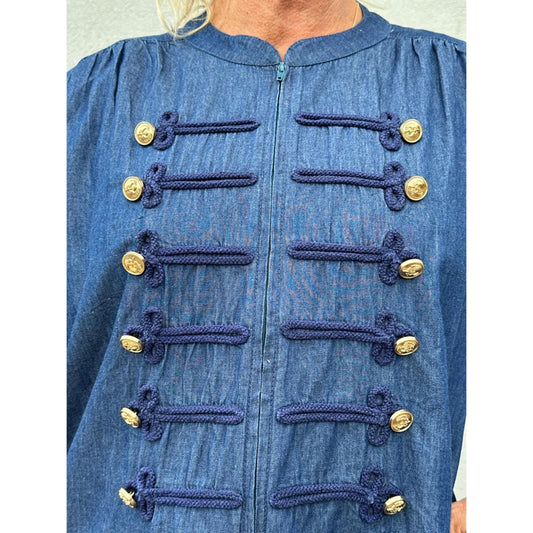 Gaspar Luna Zip Kjole Blue