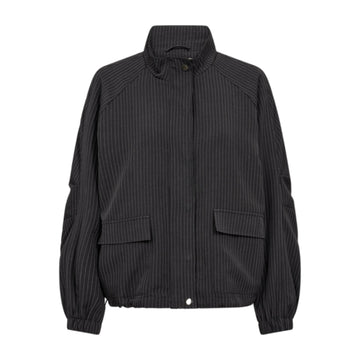 Freequent Mali Jakke Dark Grey Melange M. Stripe