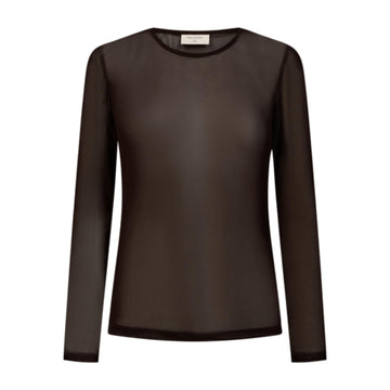 Freequent Meshka Mesh T-Shirt Mole - Brun