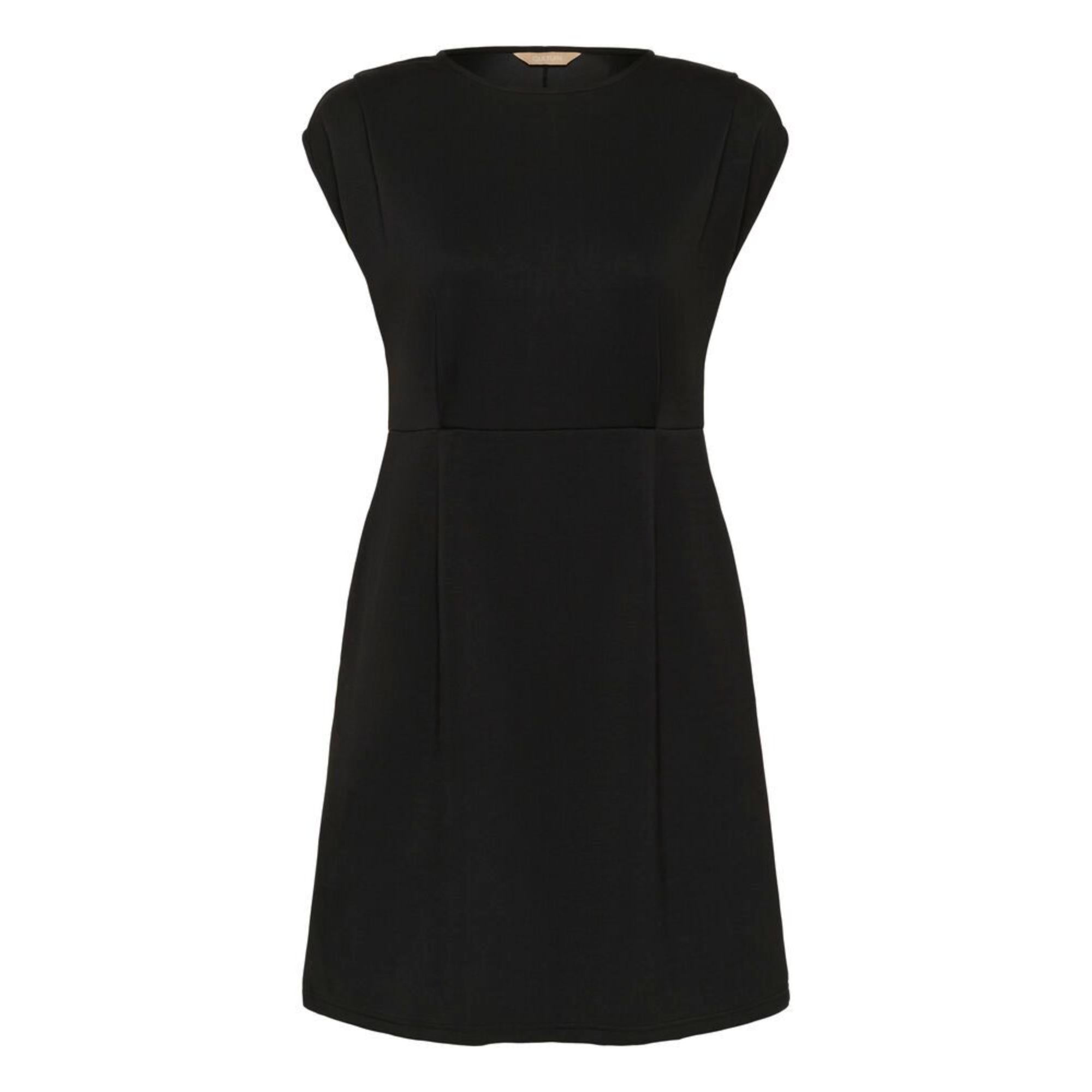 Culture Mesi Chabrina Kjole Kort Sort Jersey