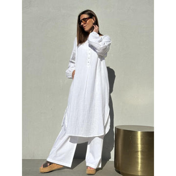 Gaspar Miami Kaftan Hvid