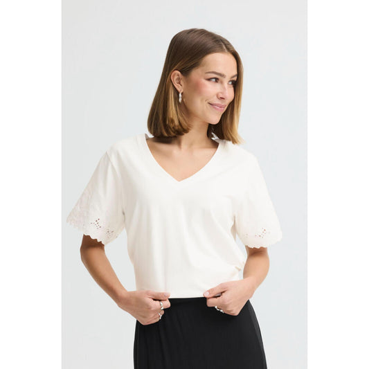 ICHI Mimmie T-Shirt Offwhite