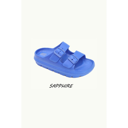 Italy Style Plastic Sandal Royal Blue