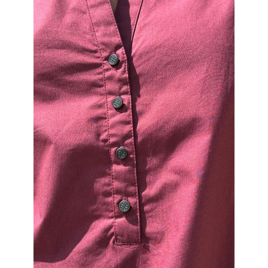 Gaspar Mumbai Poplin Bluse Plum Bordeaux