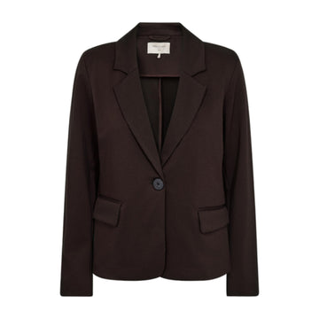 Freequent Nanni Kort Blazer Struckture Mole Brun
