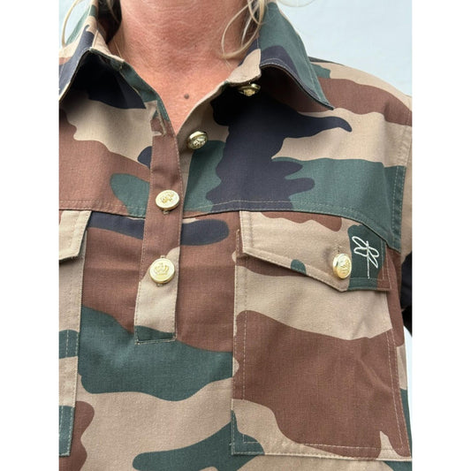 Gaspar Nice Kjole Camouflage