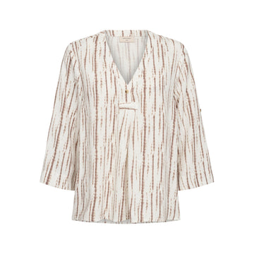 Freequent Larin Bluse Offwhite M. Simply Taupe