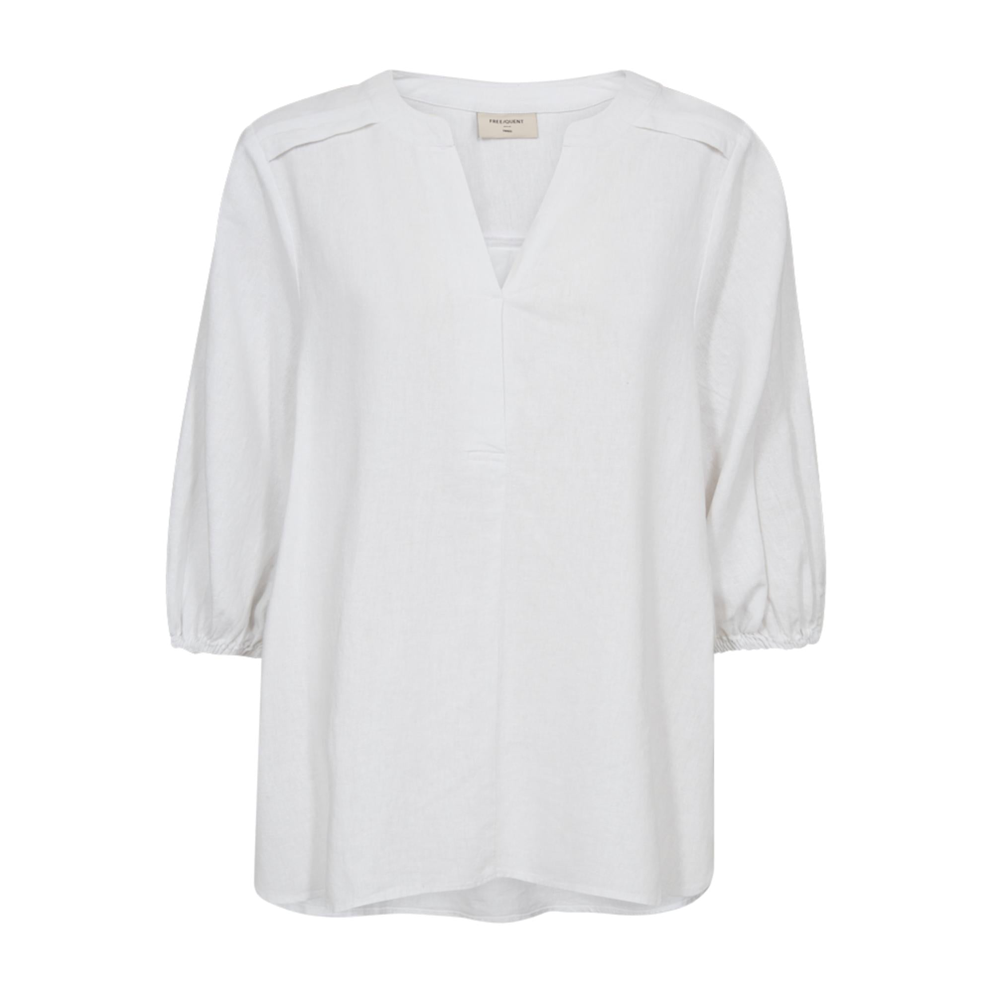 Freequent Lava Bluse Oversize Hvid