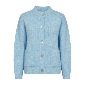 Freequent Louisa Strik Cardigan Chambray Blue Melange