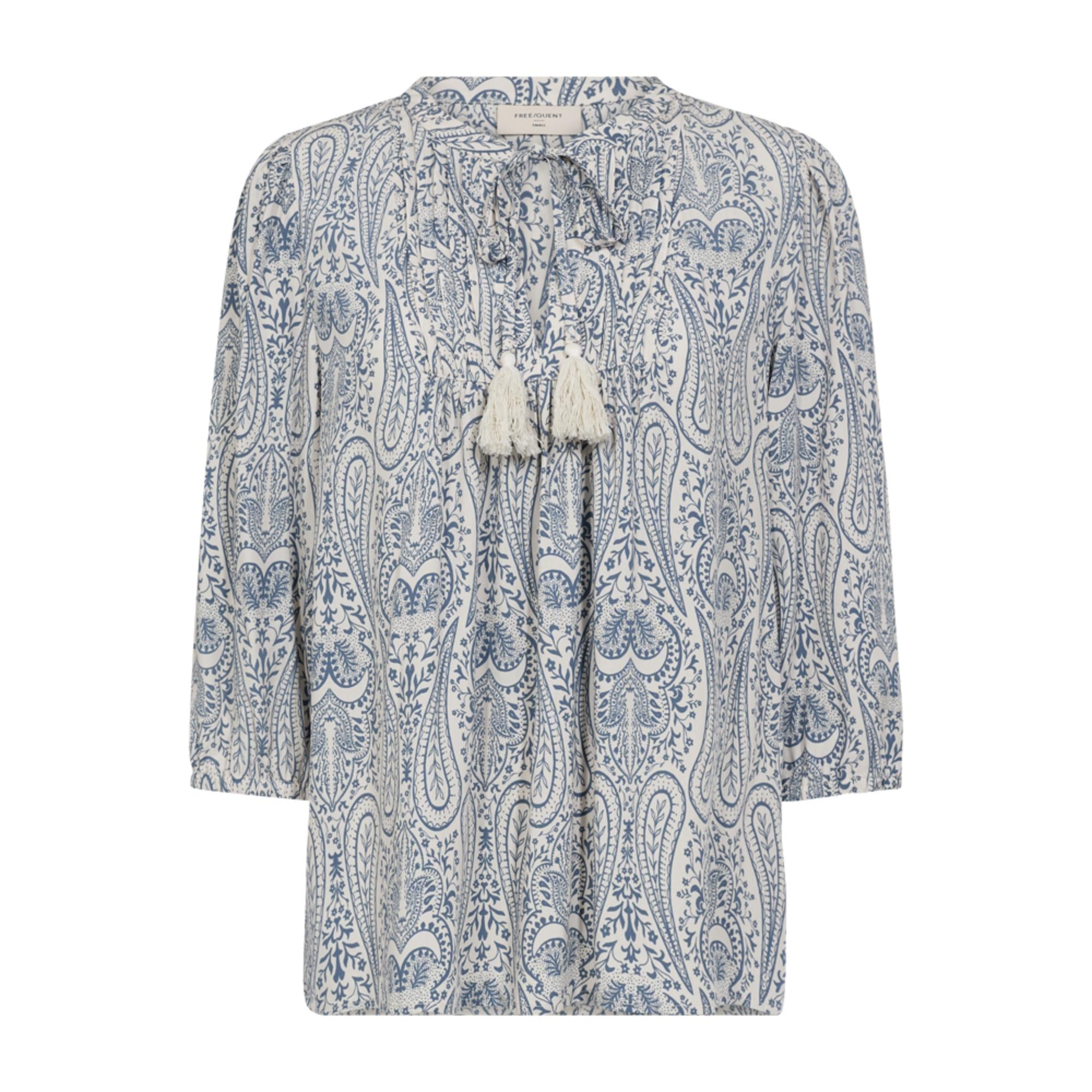 Freequent Adney Bluse Rainy Day W. Vintage Indigo