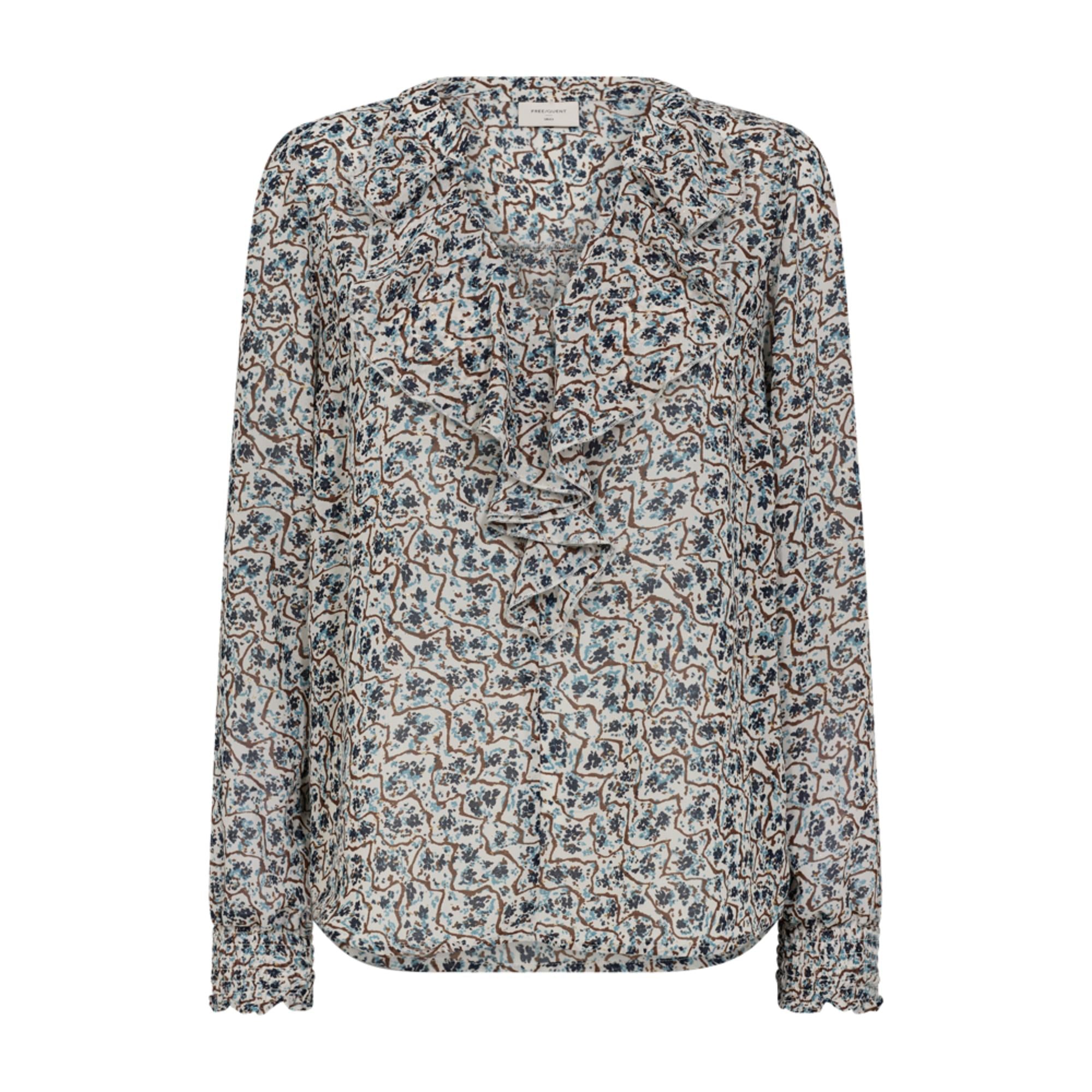 Freequent Sus Bluse Printed Chiffon