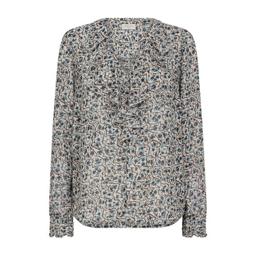 Freequent Sus Bluse Printed Chiffon