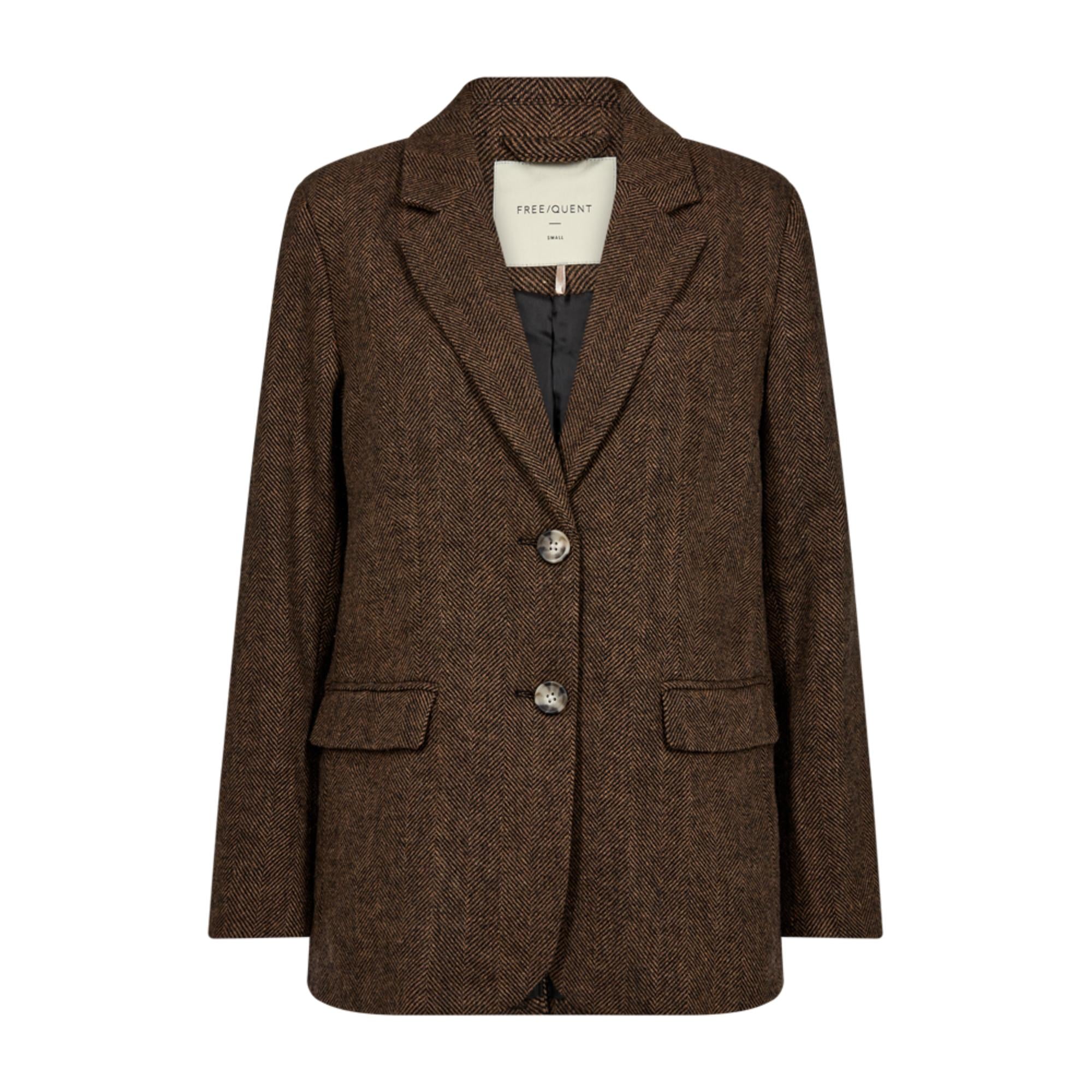 Freequent Zango Blazer Coffee Bean W. Black