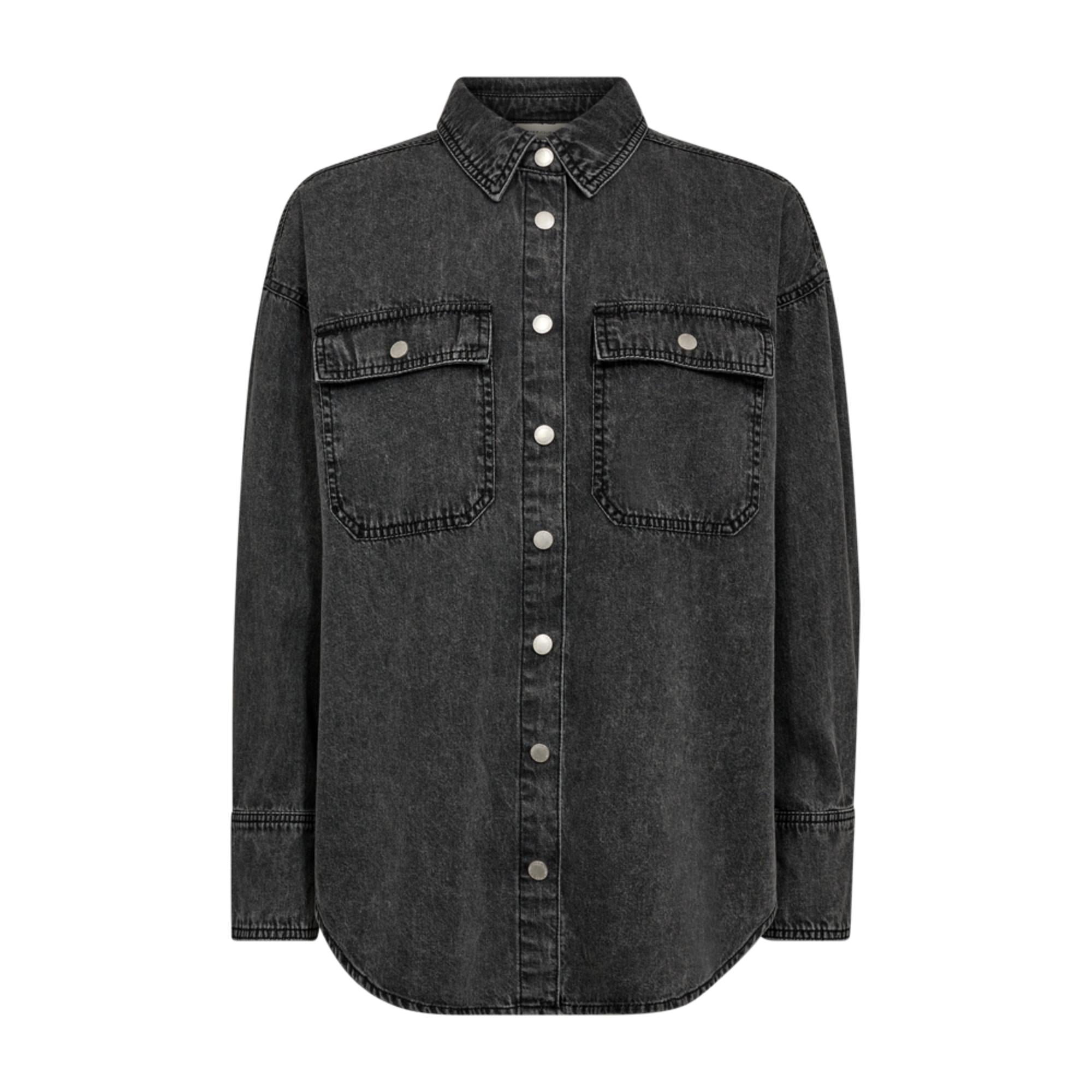 Freequent Lisea Skjorte Vintage Grey Denim