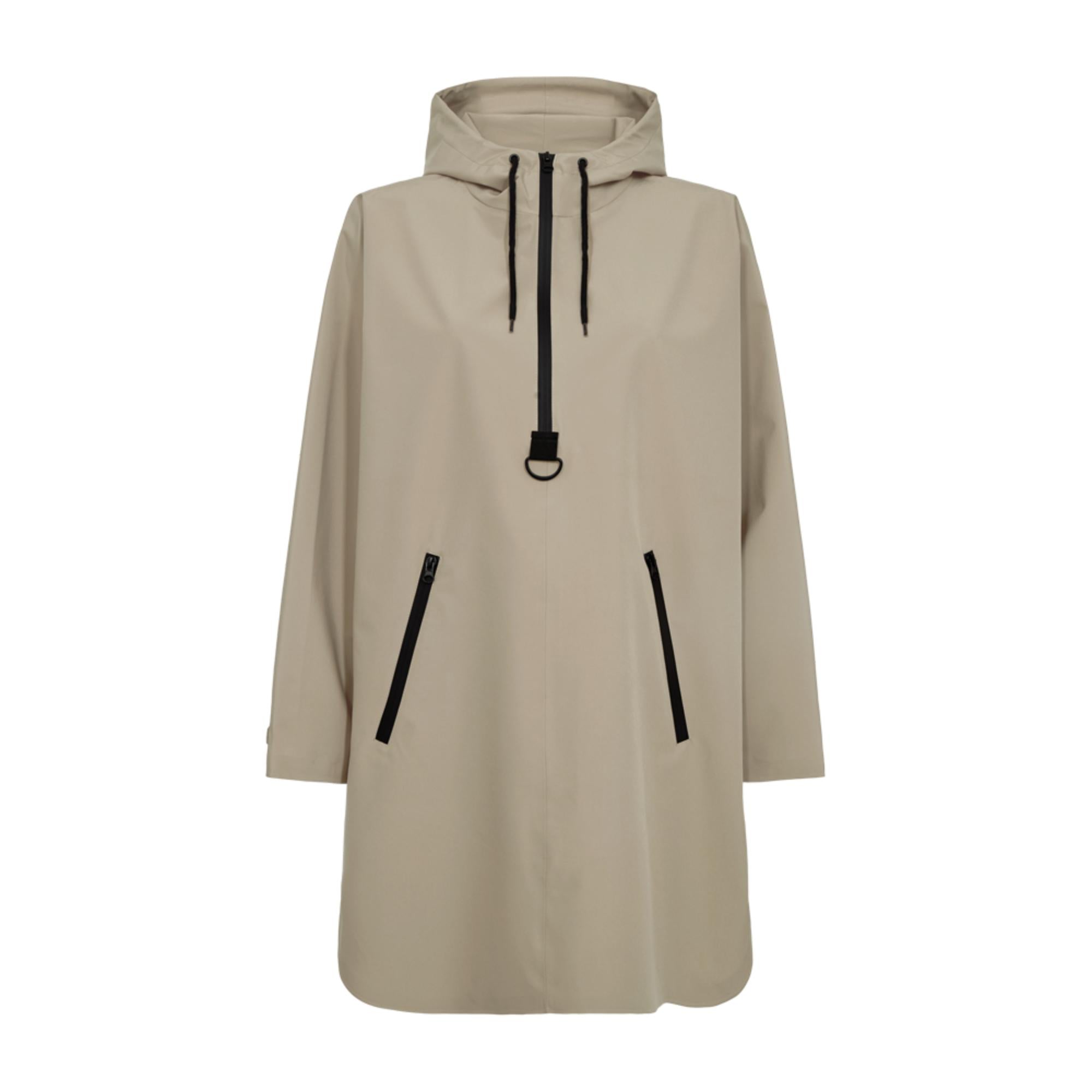 Freequent Mow Poncho Siver Mink