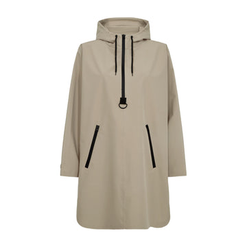 Freequent Mow Poncho Siver Mink