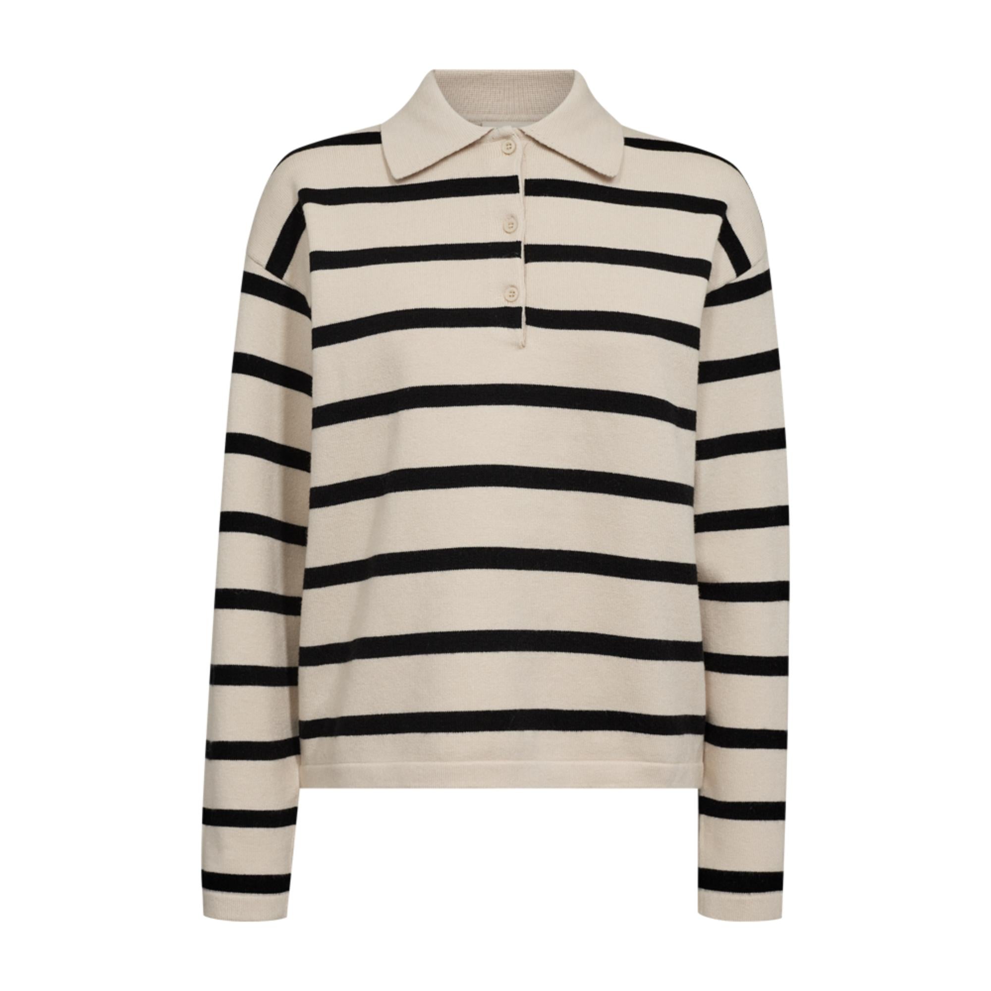 Freequent Claura Strik Moonbeam W. Black Stribet