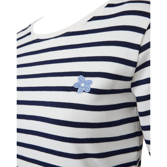 Freequent Famila T-Shirt Blå Hvid Stribet