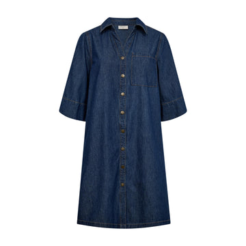 Freequent Lisea Denim Kjole Medium Blue Denim
