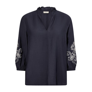 Freequent Lindy Bluse Blå