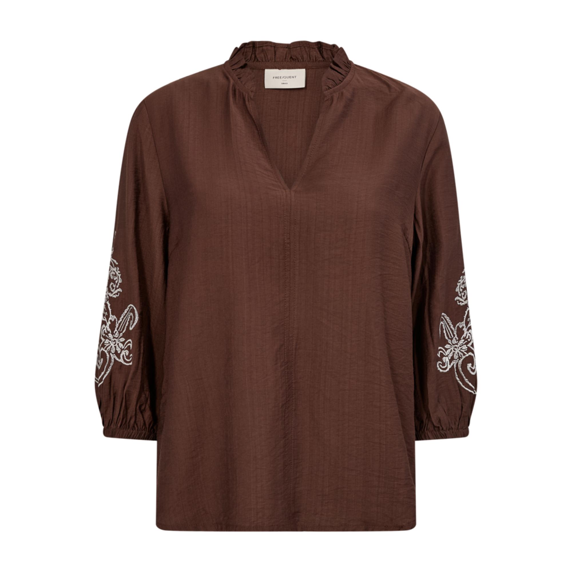 Freequent Lindy Bluse Coffee Bean W. Moonbeam