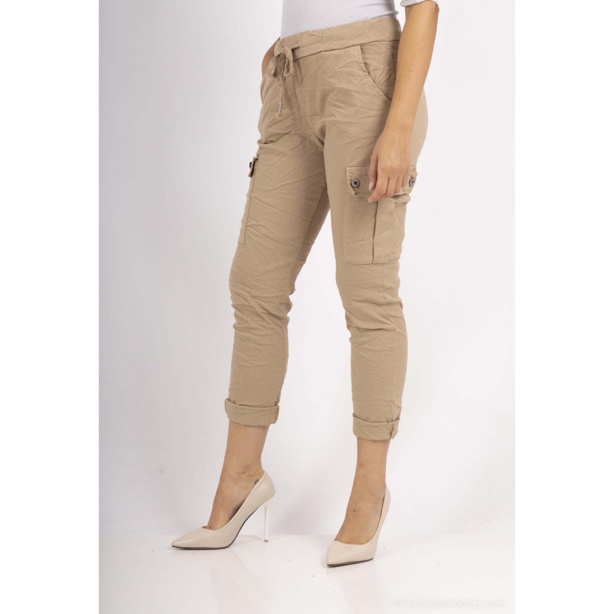 Italy Style Cargo Buks Camel/Beige