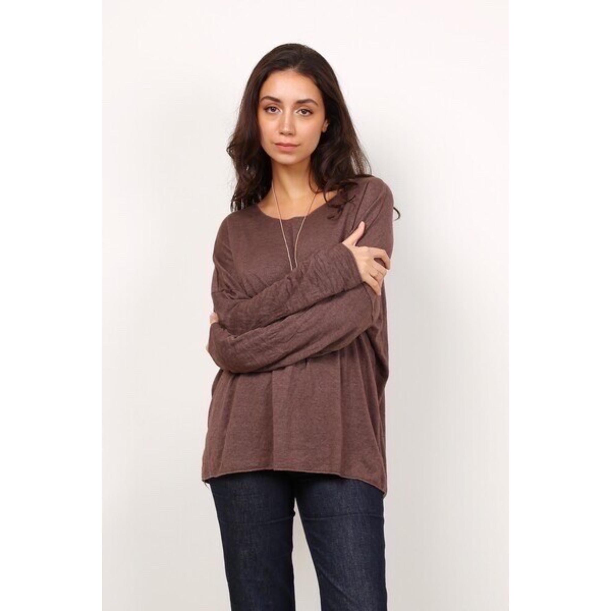 Italy Style Tynd Strik Brun