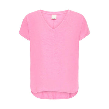 ICHI Rebel T-Shirt V-Hals Pink