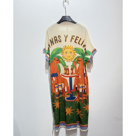 Italy Style kjole M. Trekanter Foran