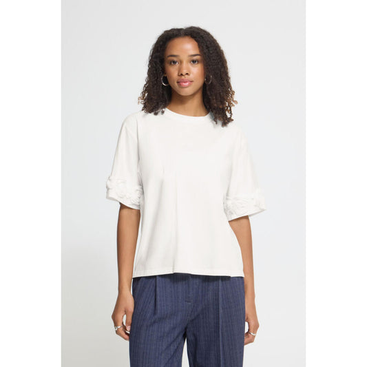ICHI Rosanny T-Shirt Offwhite