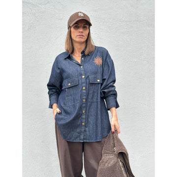 Gaspar Sevilla Denim Skjorte Blue