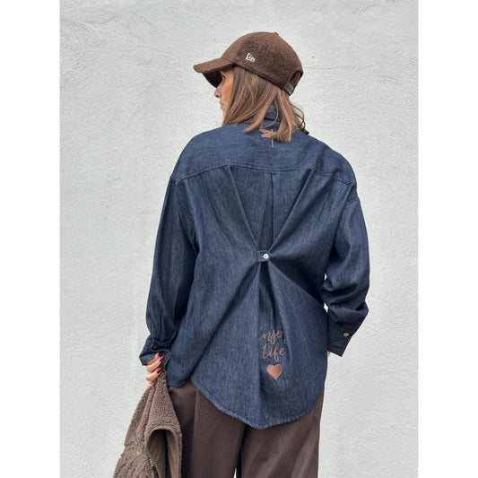 Gaspar Sevilla Denim Skjorte Blue
