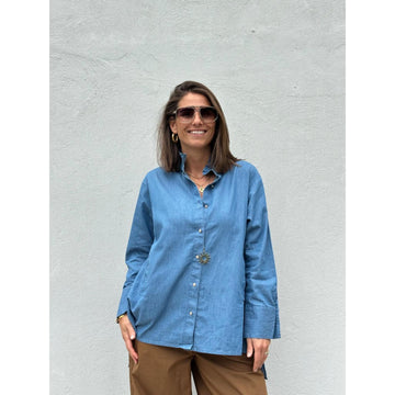 Gaspar Sienna Jeans Bluse Light Bluse