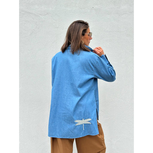 Gaspar Sienna Jeans Bluse Light Bluse