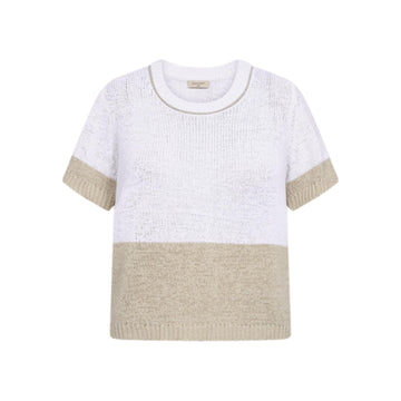 Freequent Tapper SS Strik Offwhite Sand Mix