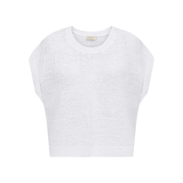Freequent Tapper Strik - Vest Hvid
