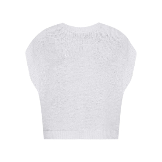 Freequent Tapper Strik - Vest Hvid