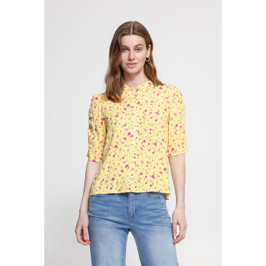 ICHI Vera Bluse Gul Blomst