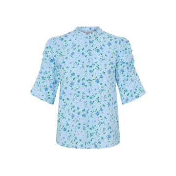 ICHI Vera Bluse Lyseblå Mix