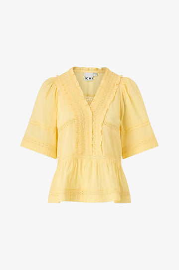 ICHI Voilana Bluse Gul