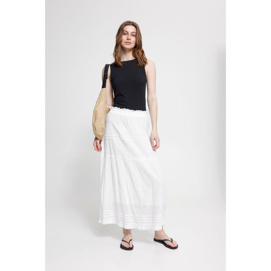 ICHI Voilana Nederdel Offwhite