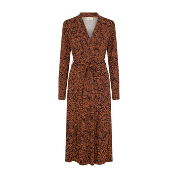 Freequent Zamo Dress Berte Caramel Cafe Mix